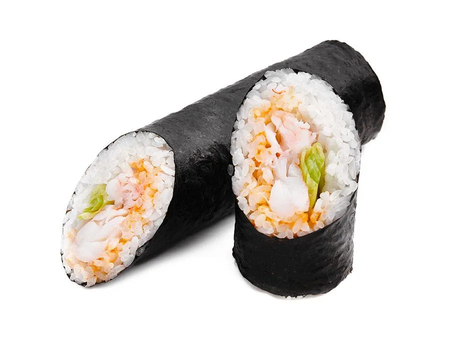 Хэнд ролл с креветкой + соус на выбор