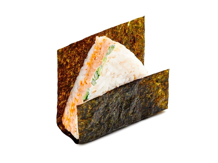 Онигири с лососем терияки